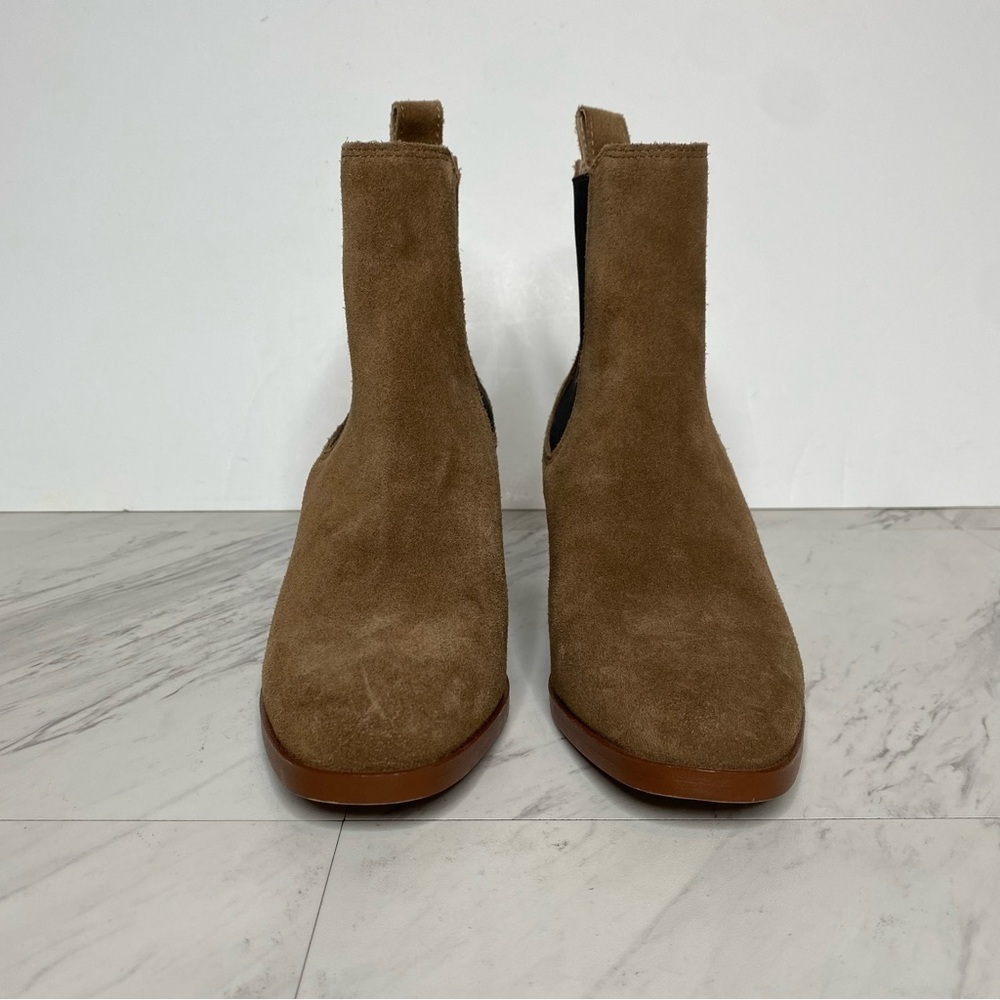 Steve Madden Rhiannon Cognac Suede Chelsea Bootie 7M - Picture 2 of 14